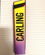 Carling Black Fruits Cider Black/Purple Plastic Draft Beer Tap Handle Pull Knob