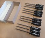 12 Pack (Full Box) of Roebuck 5mm x 135mm Nut Spinner Handle Socket Drivers