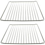 2 x 365mm x 395mm Strong Wire Oven Shelves Shelf Rack Grids for BEKO Cookers