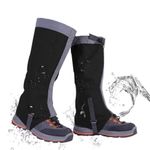 Lifetooler Gaiters for Women Men, Waterproof Durable Walking Hiking L, Black 