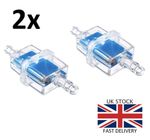 2pcs Inline Fuel Filter Plastic Gas Filter Oil Filter  Motorbike Moped Scooter