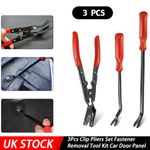 Trim Clip Removal Pliers Car Tool Door Panel Fascia Dash Upholstery Remover Set