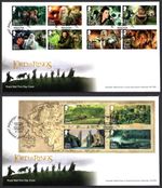 2026 LORD OF THE RINGS - PAIR of FIRST DAY COVERS FDC  Rings End Handstamp