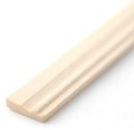 Dolls House Skirting Board 18 x 1/2" Baseboard 457 x 12mm Bare Wood