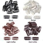 10/30/50pcs Wig Clips Snap Hair Extension Comb Clips 32mm