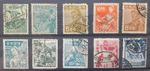Japan 1948 collection of 10 used Definitives