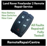 LAND ROVER FREELANDER 2 KEY FIX REMOTE KEY FOB REPAIR / NEW BATTERY / NEW CASE