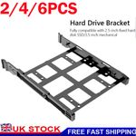 2/4/6X PC HDD Hard Drive Caddy Tray Connector 2.5/3.5" SSD HDD Mounting Bracket