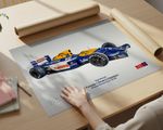 Nigel Mansell F1 Champion Williams FW14B A3 Print Motorsport Poster Wall Art
