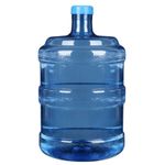 Water Jug with Screw Cap Food-Grade Round Plastic Water Jug Reusable for Kitchen