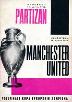 EUROPEAN CUP SEMI FINAL 1966 Partizan Belgrade v Manchester United