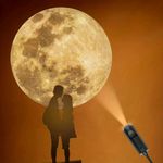 LED USB Night Light Moon & Earth  Projector Atmosphere Lamp Planet (Moon)