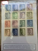 Nazi German-Occupied Poland Hitler Government Postage Stamps