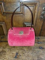 Vintage 1950's Lucite Barrel Handbag