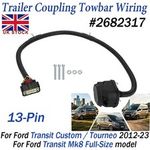 For Ford Transit Custom Tourneo 2012-2023 13 Pin Towbar Wiring Harness 2682317