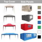 Top Cover Side Panels for Outdoor Pop Up Gazebo Garden Marquee Tent Replacement