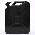 Steel 20L Jerry Can for Petrol or Diesel Fuel - Black