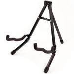 Folding Metal Guitar Stand Music Electric Acoustic Free Standing A Frame Stand