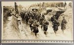 WW1 Canadian Official Photograph Highlanders Trench March Bagpipes
