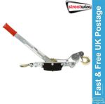 Portable 4 Tonne Heavy Duty Winch Hand Cable Puller Emergency Vehicle Recovery