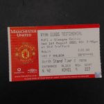 TICKET STUB-RYAN GIGGS TESTIMONIAL- MANCHESTER UNITED V CELTIC- AUGUST 2001