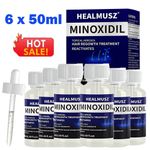 6 Pack Minoxidil 5% Extra Strength Men Hair Regrowth Treatment 6 Month Supply