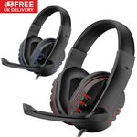 Gaming Headset with Microphone Mic Headphones For PC Laptop PS4 PS5 Xbox One UK