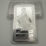 Lady Liberty 10oz Silver Bar .999 - PAMP - In OMP Original Mint Packaging