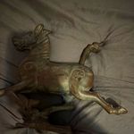 Vintage Flying Horse of Gansu Chinese Bronze Sculpture