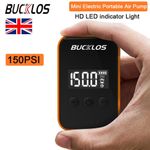 150PSI MINI Pocket Bike Electric Air Pump Quick Rechargeable Compressor Portable