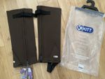 Kitt Equestrian Brown Neoprene Half Chaps / Gaiters. All Sizes!! New