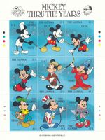 Mickey Mouse minisheet Gambia MNH 1989 (11469) 