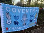 COVENTRY CITY “ Trophy  Inspired CHAMPIONS 2026 Flag 5ft X 3ft Same Day Dispatch