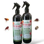MITE-OFF 2 X 500ML FLEA Spray Natural Large ALL Mites - 7 Days Residual Killing