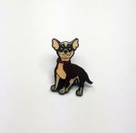 CHIHUAHUA DOG ENAMEL PIN BADGE 