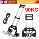 Heavy Duty 100kg Folding Sack Truck by Sack Trolley Lightweight Strong UK