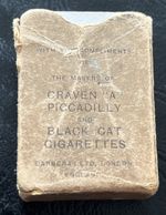 Vintage Craven A Black Cat Cigarettes miniature Playing Cards