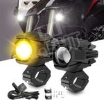 COLIGHT 2X 3inch Pro Series Spotlights Motorcycle Lights With Hi&Low Beam+wire
