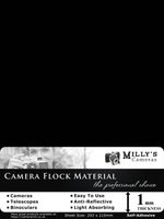 Camera Flock Material - 210 x 293mm Sheet - Self-Adhesive - Anti Reflective