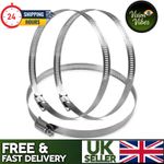 5-icnh Stainless Steel Hose Clips Pipe Clamps Jubilee type Fully Stainless 125mm