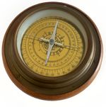 Compass Antique Maritime Nautical Desktop Brass wood Compass Ship