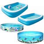 Blue Jumbo Family Pool, Large Paddling Pool