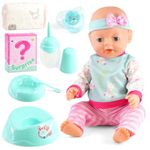 Interactive Baby Girl Doll with Accessories Cry & Drink & Wet Gift for Kids