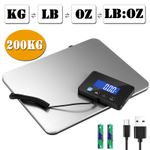 200kg Heavy Duty Digital Postal Parcel Scales Platform Postage Shipping Weighing