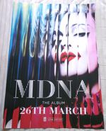 Madonna - MDNA The Album Large Original UK Promo Poster 26th March 2012 33"x23"