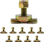 L Track Threaded Bolt Double Stud Fitting Heavy-Duty Bolt Down Anchor Points
