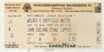Ticket - Wolverhampton Wanderers v Sheffield United 16.08.97
