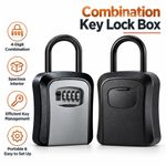 4-Digit Combination Key Box Shackle Mounted Safe For Airbnb And Letting Agents