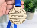 Personalised Wooden Medals for Sports, Achievements - 4 Ribbon Colours