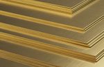 Natural Brass Sheet Metal guillotine cut - 0.3mm to 3.0mm - Multiple Sizes